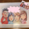 似顔絵　家族　イラスト